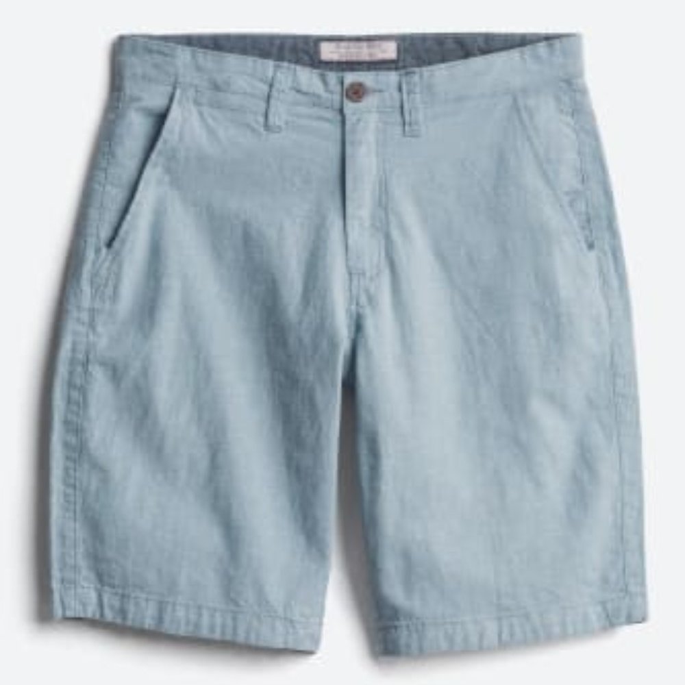 FLAG & ANTHEM Westford Linen Short  35 | Light Blue